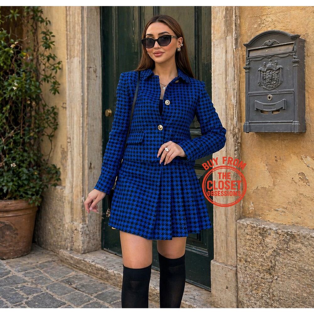 BLOGGER FAVE!!! ZARA Houndstooth Blazer - Picture 4 of 16